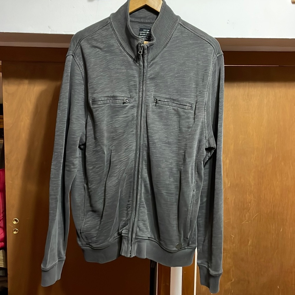 Lucky brand sweater/ zip up jacket